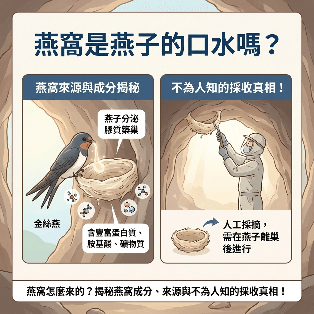 燕窩是燕子的口水嗎？燕窩怎麼來的？揭秘燕窩成分、來源與不為人知的採收真相！