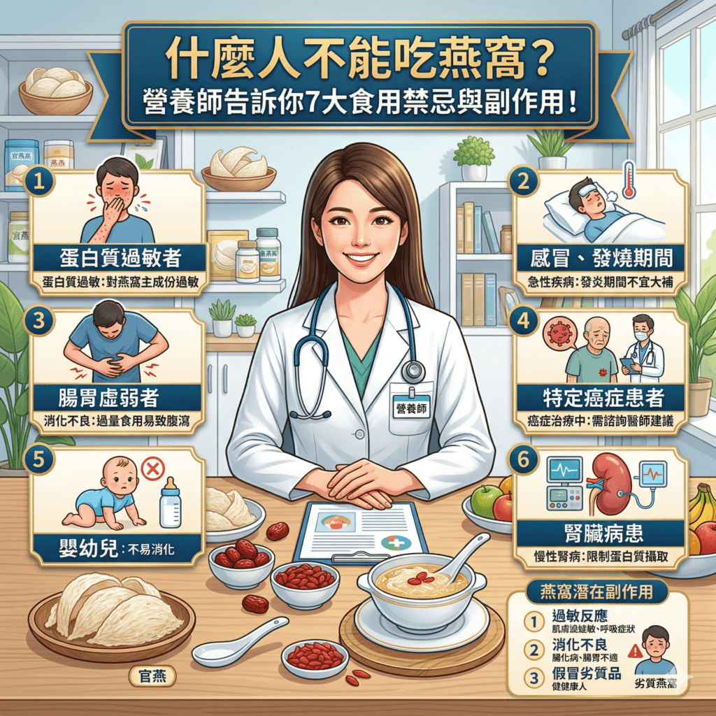 什麼人不能吃燕窩？營養師告訴你7大食用禁忌與副作用！