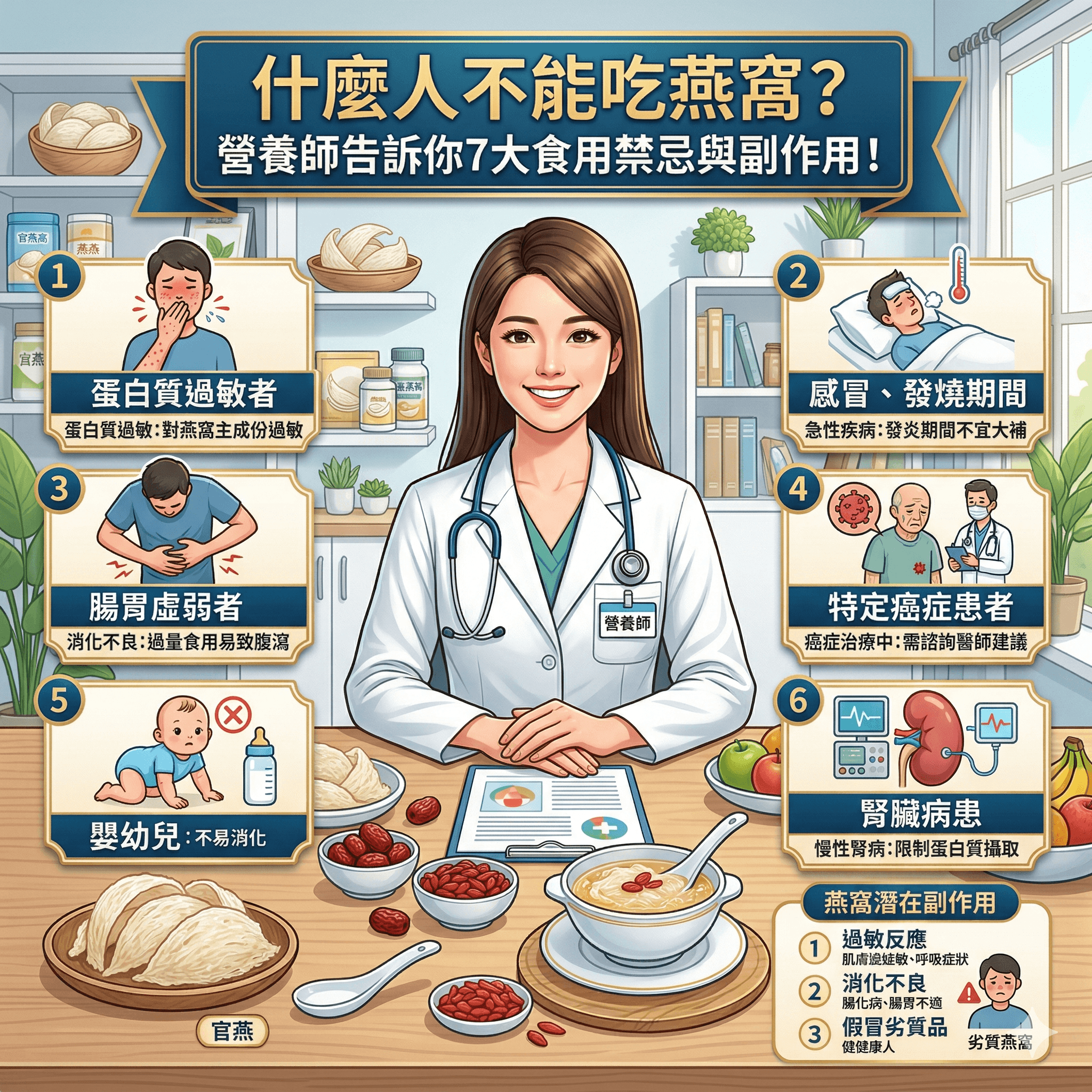 什麼人不能吃燕窩？營養師告訴你7大食用禁忌與副作用！