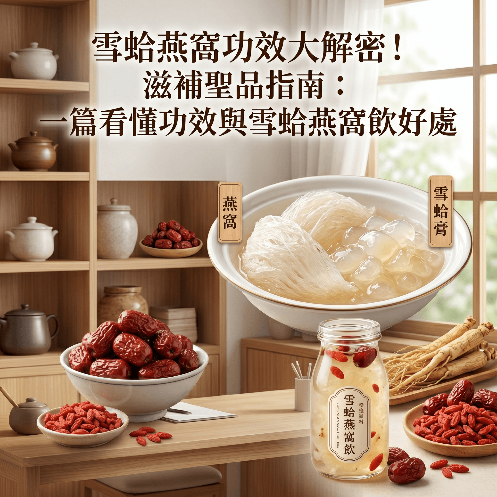 雪蛤燕窩功效大解密！滋補聖品指南：一篇看懂功效與雪蛤燕窩飲好處
