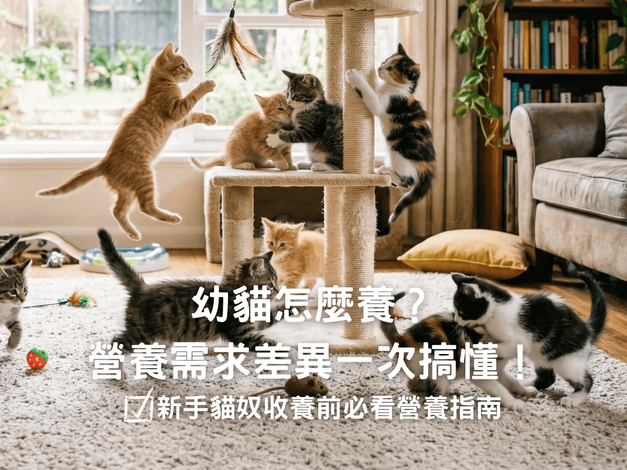 幼貓怎麼養？營養師解析關鍵成長需求，打造一輩子的健康體質