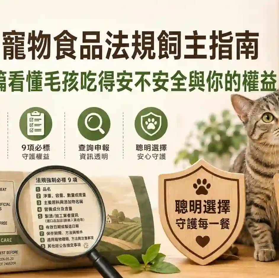寵物食品法規飼主指南│一篇看懂毛孩吃得安不安全與你的權益